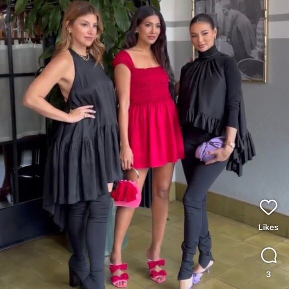 AZEEZA Winston Raw Silk Mini Dress Black High Low Halter Cocktail Party Size S - Picture 13 of 13